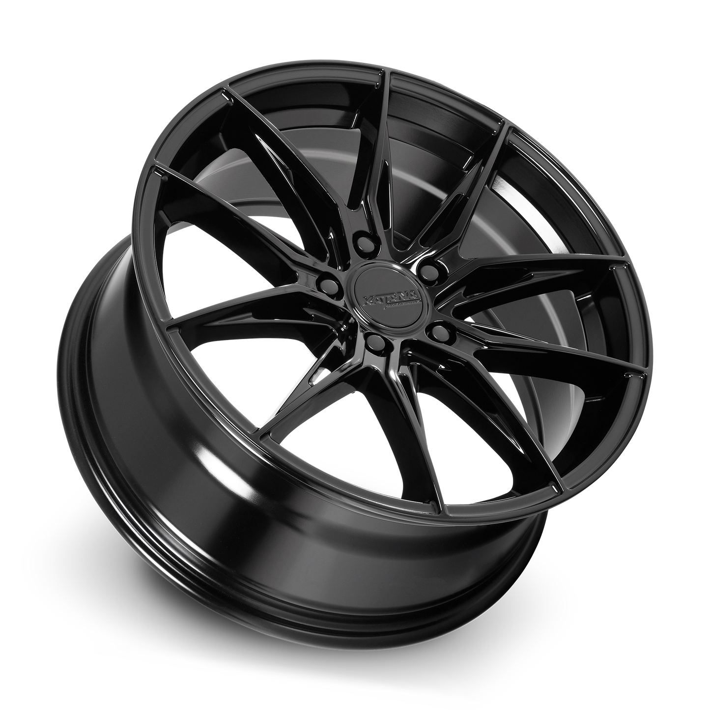 KATANA RACING KR10 Glossy Black | 18x8.0 | 5x100 | +40mm | KR10-188050GB