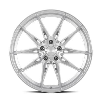 KATANA RACING KR10 Glossy Silver Machine Face | 18x8.0 | 5x100 | +40mm | KR10-188050GSF