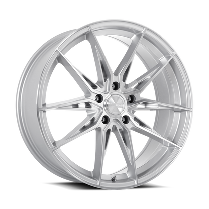 KATANA RACING KR10 Glossy Silver Machine Face | 18x8.0 | 5x100 | +40mm | KR10-188050GSF