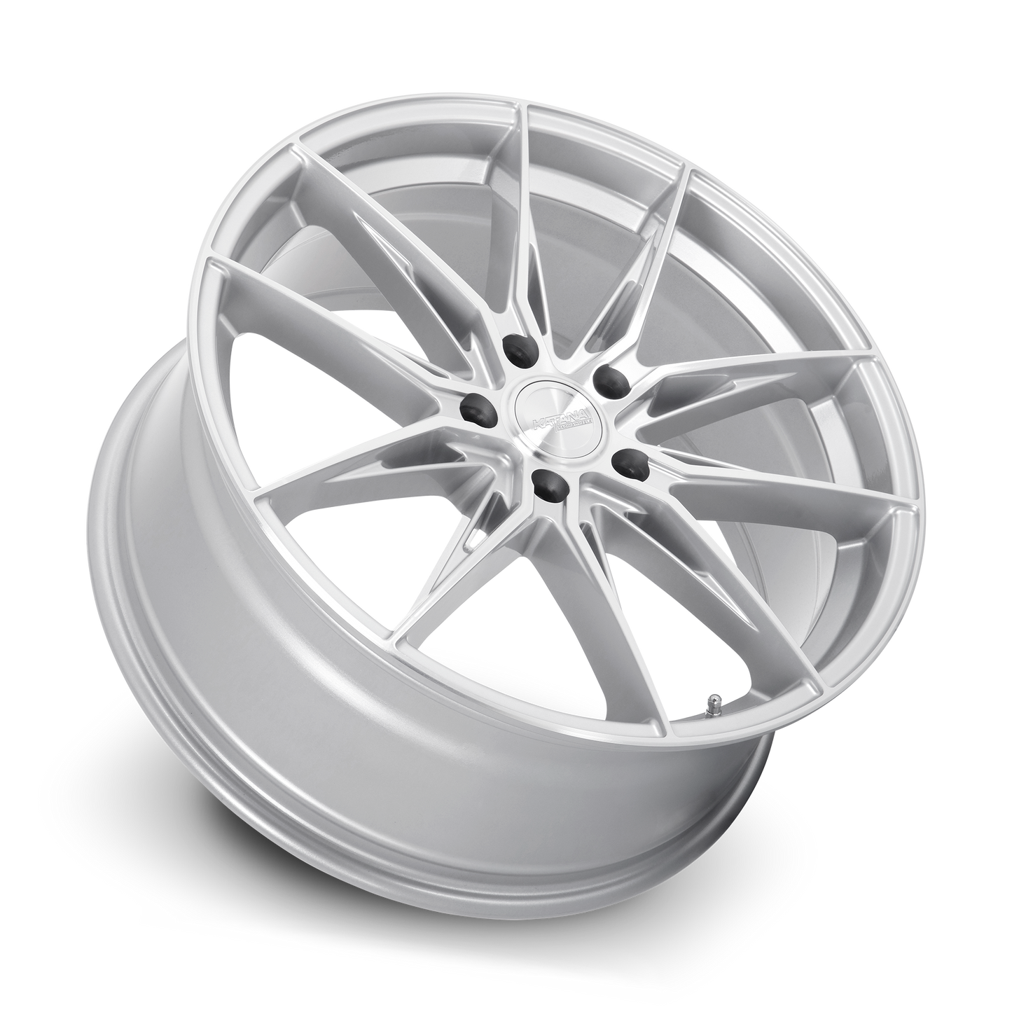 KATANA RACING KR10 Glossy Silver Machine Face | 18x8.0 | 5x112 | +40mm | KR10-188052GSF
