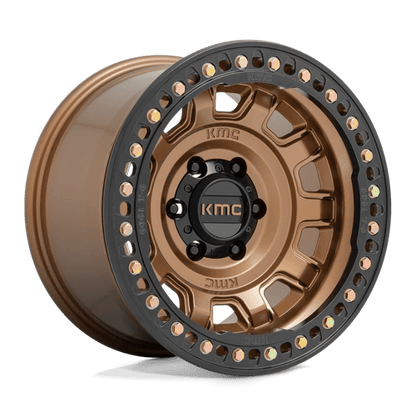 KMC | KM236 TANK BEADLOCK | 17.0x9.00 | 6X139.7 | -15 | MATTE BRONZE