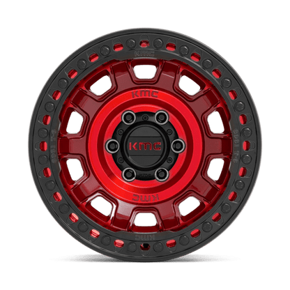 KMC | KM236 TANK BEADLOCK | 17.0x9.00 | 5X127 | -15 | CANDY RED
