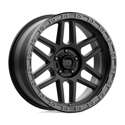 KMC | KM544 MESA | 17.0x8.50 | 5X120 | 0 | SATIN BLACK W/ GLOSS BLACK LIP