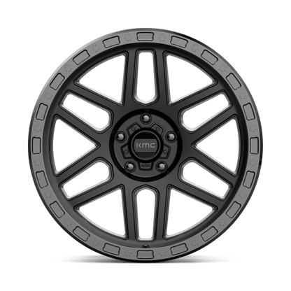 KMC | KM544 MESA | 17.0x8.50 | 5X120 | 0 | SATIN BLACK W/ GLOSS BLACK LIP