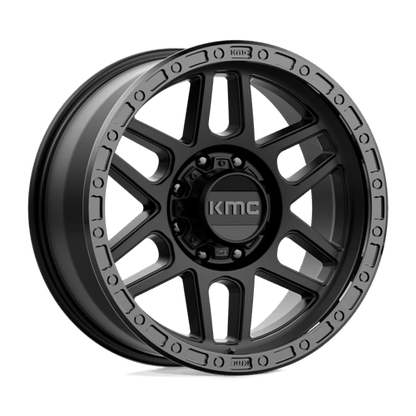 KMC | KM544 MESA | 20.0x9.00 | 8X165.1 | 0 | SATIN BLACK W/ GLOSS BLACK LIP