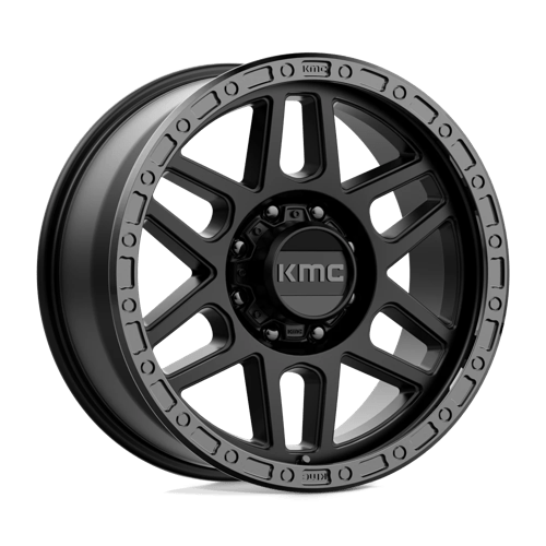 KMC | KM544 MESA | 17.0x9.00 | 8X170 | 18 | SATIN BLACK W/ GLOSS BLACK LIP