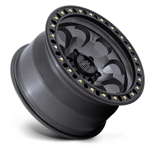 KMC | KM550 RIOT SBL | 17.0x8.50 | 6X139.7 | 10 | ANTHRACITE W/ SATIN BLACK LIP