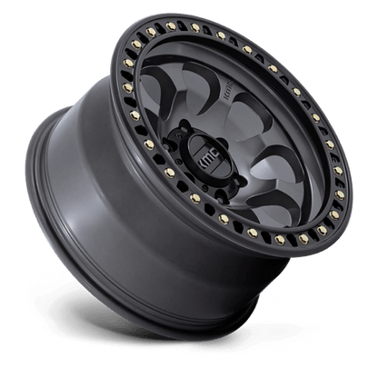KMC | KM550 RIOT SBL | 17.0x8.50 | 6X139.7 | 10 | ANTHRACITE W/ SATIN BLACK LIP