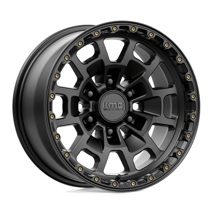 KMC | KM718 SUMMIT | 17.0x8.50 | 6X139.7 | 0 | SATIN BLACK – TCWcanada