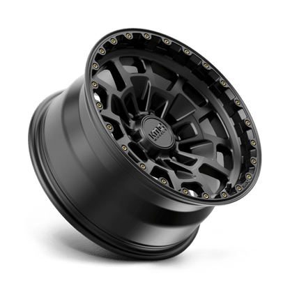 KMC | KM718 SUMMIT | 17.0x8.50 | 6X139.7 | 0 | SATIN BLACK – TCWcanada