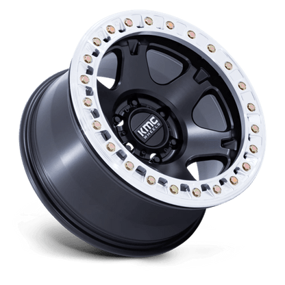 KMC | KM238 VI BEADLOCK | 17.0x9.00 | 5X150 | 1 | SATIN BLACK W/ MACHINED RING