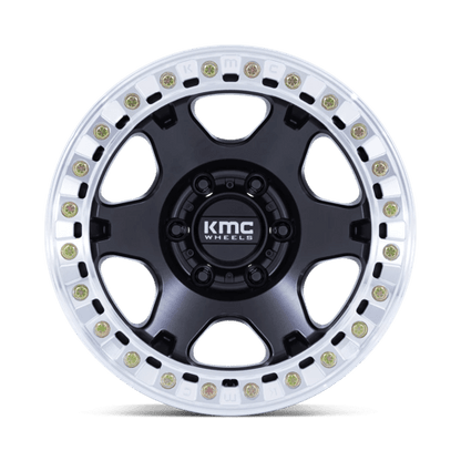KMC | KM238 VI BEADLOCK | 17.0x9.00 | 5X150 | 1 | SATIN BLACK W/ MACHINED RING