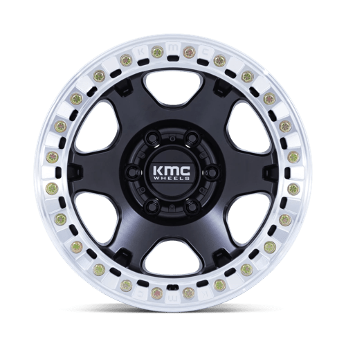 KMC | KM238 VI BEADLOCK | 17.0x9.00 | 5X127 | -12 | SATIN BLACK W/ MACHINED RING