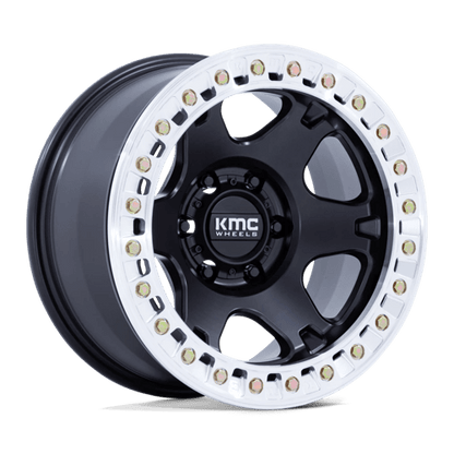 KMC | KM238 VI BEADLOCK | 17.0x9.00 | 6X135 | -38 | SATIN BLACK W/ MACHINED RING