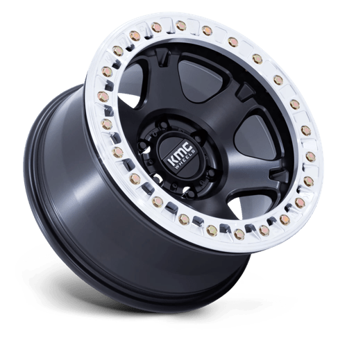 KMC | KM238 VI BEADLOCK | 17.0x9.00 | 6X135 | -38 | SATIN BLACK W/ MACHINED RING