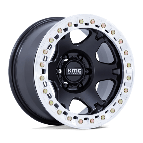 KMC | KM238 VI BEADLOCK | 17.0x9.00 | 8X165.1 | -38 | SATIN BLACK W/ MACHINED RING