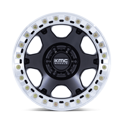 KMC | KM238 VI BEADLOCK | 17.0x9.00 | 8X165.1 | -38 | SATIN BLACK W/ MACHINED RING