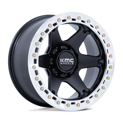 KMC | KM238 VI BEADLOCK | 20.0x10.00 | 6X135 | -48 | SATIN BLACK W/ MACHINED RING