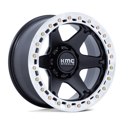 KMC | KM238 VI BEADLOCK | 20.0x10.00 | 6X135 | -48 | SATIN BLACK W/ MACHINED RING