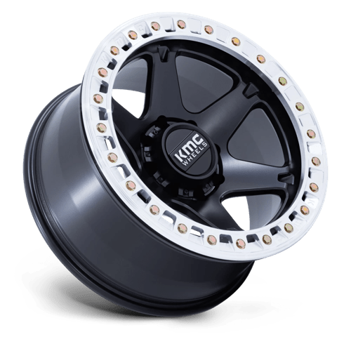 KMC | KM238 VI BEADLOCK | 20.0x10.00 | 8X170 | -48 | SATIN BLACK W/ MACHINED RING