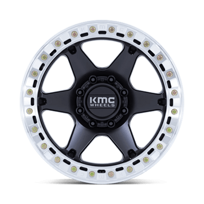 KMC | KM238 VI BEADLOCK | 20.0x10.00 | 8X170 | -48 | SATIN BLACK W/ MACHINED RING