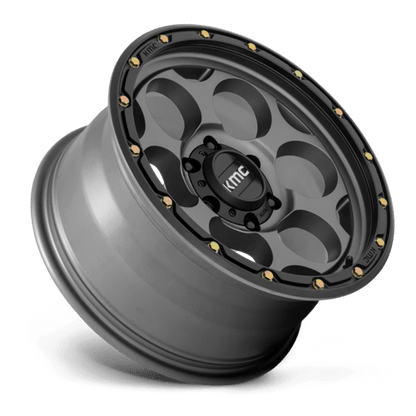 KMC | KM541 DIRTY HARRY | 17.0x8.50 | 6X139.7 | 18 | SATIN GRAY W/ BLACK LIP