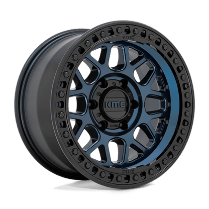 KMC | KM549 GRS | 17.0x8.50 | 8X165.1 | 0 | MIDNIGHT BLUE W/ G-BLACK LIP