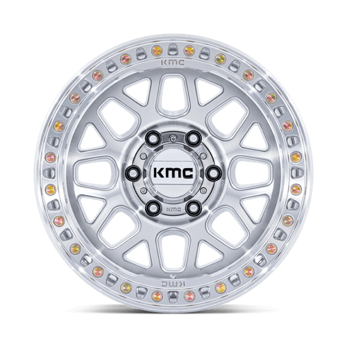 KMC | KM549 GRS | 17.0x9.00 | 5X150 | 18 | GLOSS SILVER W/ MACHINED FACE