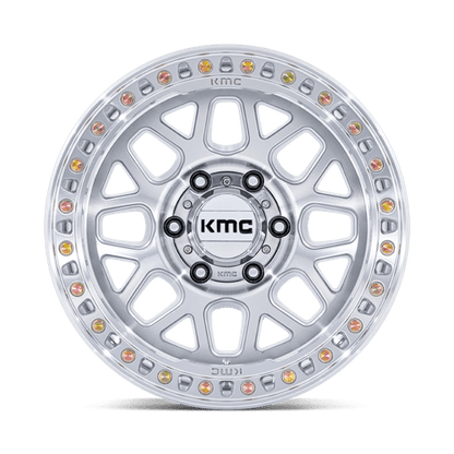 KMC | KM549 GRS | 17.0x8.50 | 6X135 | 0 | GLOSS SILVER W/ MACHINED FACE