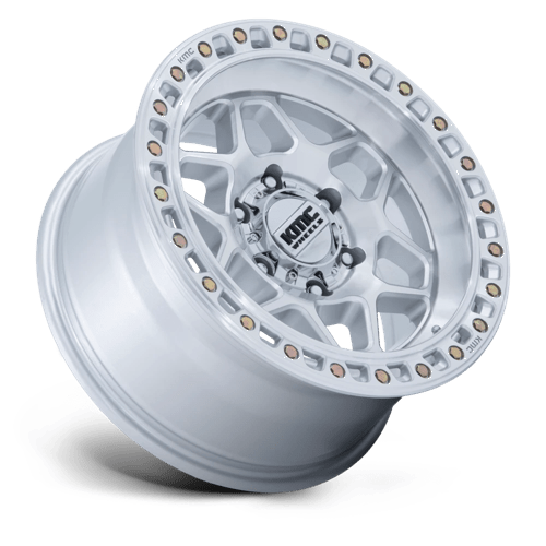 KMC | KM553 TORX | 17.0x8.50 | 6X139.7 | 25 | GLOSS SILVER W/ MACHINED FACE
