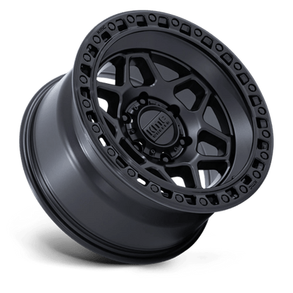 KMC | KM553 TORX | 17.0x8.50 | 6X135 | 25 | MATTE BLACK W/ GLOSS BLACK LIP
