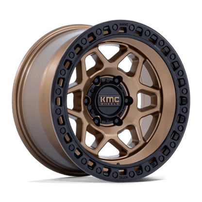 KMC | KM553 TORX | 17.0x9.00 | 5X127 | -12 | MATTE BRONZE W GLOSS BLACK LIP