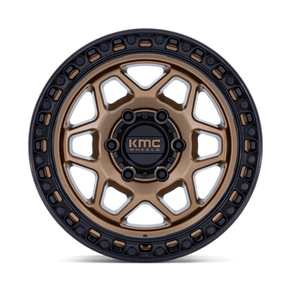 KMC | KM553 TORX | 17.0x8.50 | 6X120 | 25 | MATTE BRONZE W GLOSS BLACK LIP