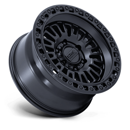 KMC | KM554 AZTEC | 17.0x8.50 | 6X139.7 | 0 | MATTE BLACK W/ GLOSS BLACK LIP