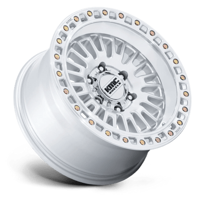 KMC | KM554 AZTEC | 17.0x8.50 | 6X114.3 | 0 | GLOSS SILVER W/ MACHINED FACE