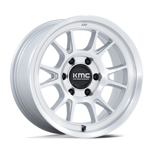 KMC | KM729 RANGE | 17.0x8.50 | 6X139.7 | 0 | GLOSS SILVER W/ MACHINED FACE