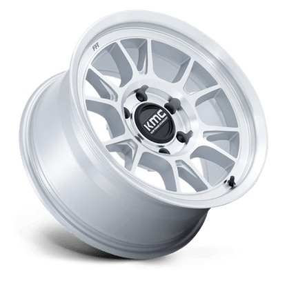 KMC | KM729 RANGE | 17.0x8.50 | 6X139.7 | 0 | GLOSS SILVER W/ MACHINED FACE