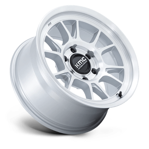 KMC | KM729 RANGE | 17.0x8.50 | 6X114.3 | 0 | GLOSS SILVER W/ MACHINED FACE