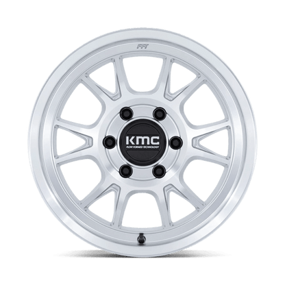KMC | KM729 RANGE | 17.0x8.50 | 6X139.7 | 0 | GLOSS SILVER W/ MACHINED FACE
