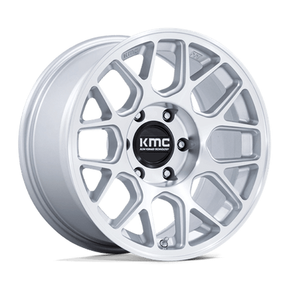 KMC | KM730 HATCHET | 17.0x8.50 | 6X135 | 0 | GLOSS SILVER W/ MACHINED FACE