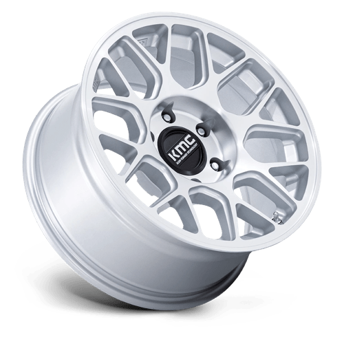 KMC | KM730 HATCHET | 17.0x8.50 | 6X135 | 0 | GLOSS SILVER W/ MACHINED FACE