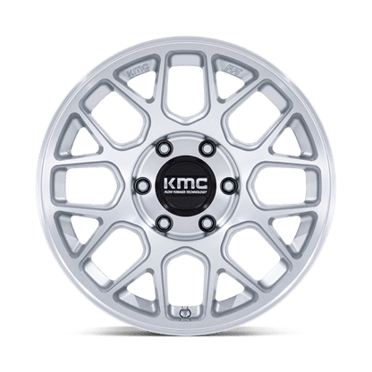 KMC | KM730 HATCHET | 17.0x8.50 | 6X135 | 0 | GLOSS SILVER W/ MACHINED FACE
