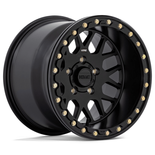 KMC Powersports | KS235 GRENADE BEADLOCK | 14.0x7.00 | 4X156 | 38 | SATIN BLACK