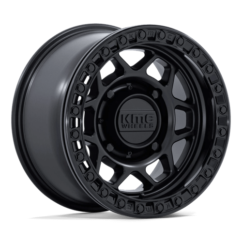 KMC Powersports | KS241 TORX BEADLOCK | 15.0x7.00 | 6X139.7 | 38 | MATTE BLACK W/ GLOSS BLACK RG