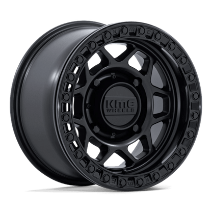 KMC Powersports | KS241 TORX BEADLOCK | 15.0x7.00 | 6X139.7 | 38 | MATTE BLACK W/ GLOSS BLACK RG