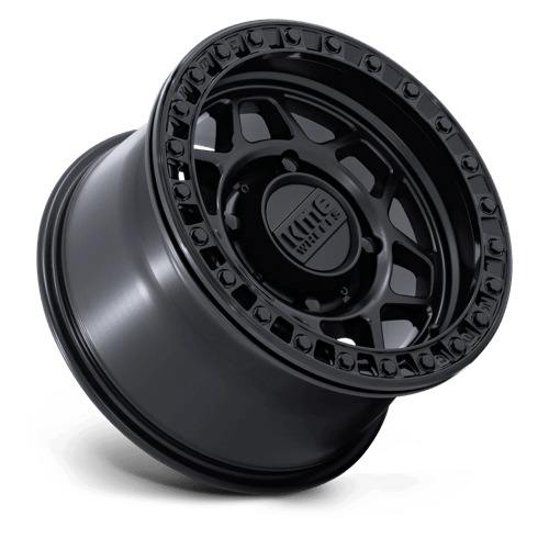 KMC Powersports | KS241 TORX BEADLOCK | 15.0x7.00 | 6X139.7 | 38 | MATTE BLACK W/ GLOSS BLACK RG