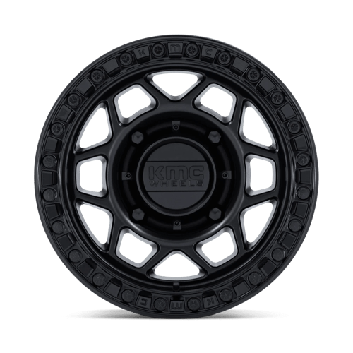 KMC Powersports | KS241 TORX BEADLOCK | 15.0x7.00 | 6X139.7 | 38 | MATTE BLACK W/ GLOSS BLACK RG