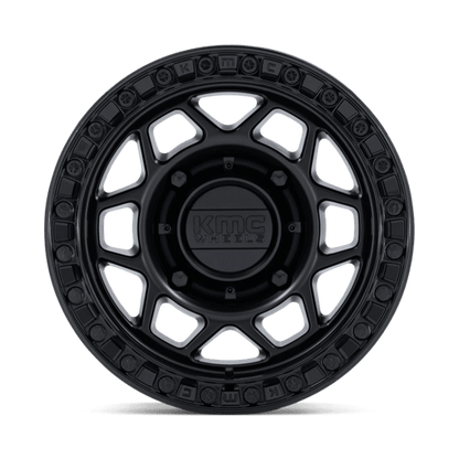 KMC Powersports | KS241 TORX BEADLOCK | 15.0x7.00 | 6X139.7 | 38 | MATTE BLACK W/ GLOSS BLACK RG