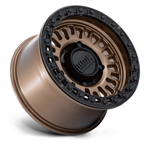 KMC Powersports | KS242 AZTEC BEADLOCK | 15.0x8.00 | 4X156 | 0 | MATTE BRONZE W/ MATTE BLACK RG