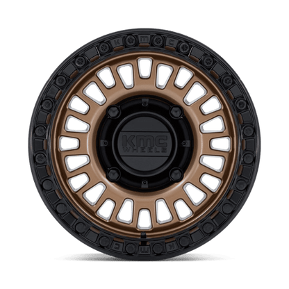 KMC Powersports | KS242 AZTEC BEADLOCK | 15.0x10.00 | 6X139.7 | 0 | MATTE BRONZE W/ MATTE BLACK RG